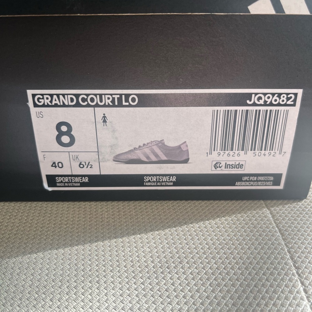 Adidas Grand Court Lo Silver